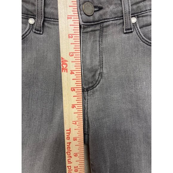 Paige Women's Skyline Ankle Peg Raw Hem Grey Denim Jeans Size 27 - Picture 6 of 10